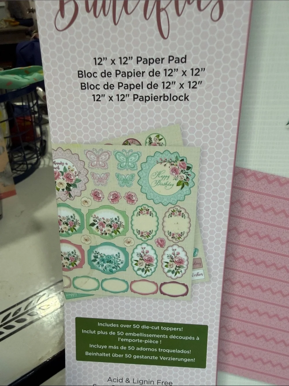 Crafters Companion Beautiful Butterflies Paper Pad